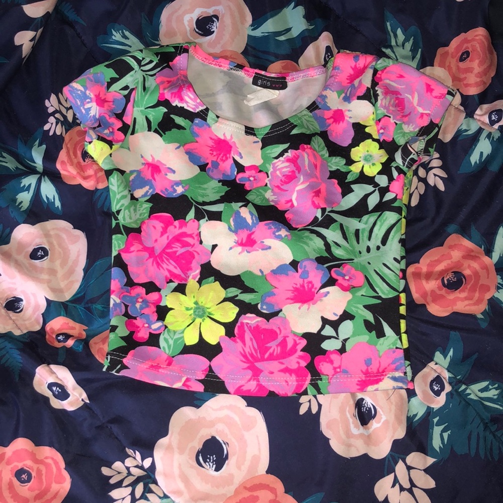kids Colorful crop top